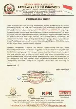 Aliansi Indonesia Tegas Menolak RUU HIP