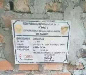 Dugaan Penyimpangan Dana Desa di Desa Tanjung Karangan, Muara Enim