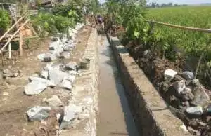 Saluran Mitra Air di Mauk, Tangerang,Tak Terpasang Papan Informasi, Berapakah Anggarannya?