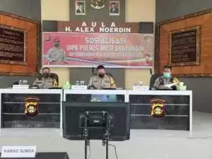 Kapolres MUBA AKBP Erlin Tangjaya Sosialisasi DIPA Tahun 2021