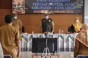 Bupati " Verifikasi Kabupaten Sehat, Mometum Wujudkan Kabupaten Sukabumi Sehat"