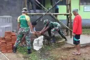 Akselerasi Pembangunan, Yonarmed 13 Nanggala Ikuti Giat TMMD