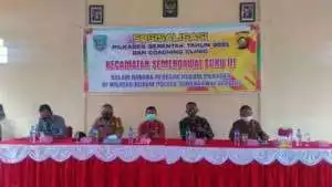 Sukseskan Pilkades, Forkopimca Semendawai Suku III Gelar Sosialisasi dan Coaching Clinic Penegakan Hukum