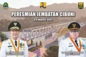 JEMBATAN CIBUNI DIRESMIKAN, H.MARWAN "Bahagia Jadi Pemimpin, Melihat Masyarakat Berbahagia"