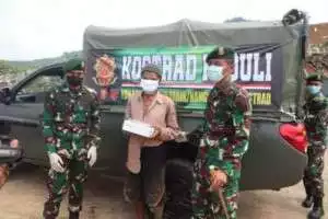 "KOSTRAD PEDULI", MOMENTUM IEDUL ADHA 1442 H, YONARMED 13/NANGGALA GIAT EMPATI UNTUK MASYARAKAT