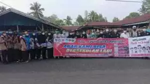K3S Disdikbud Kecamatan Madang Suku III Sosialisasi dan Bagi - Bagi Masker