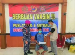 Aksi Cepat Puslatpurmar 6 Antralina Korps Marinir TNI AL Laksanakan Serbuan 2000 Vaksin di Kota dan Kabupaten Sukabumi