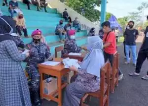 PUSLATPURMAR 6 ANTRALINA LAKSANAKAN SERBUAN VAKSINASI DI KOTA DAN KABUPATEN SUKABUMI