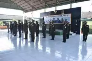 HUT TNI yang Ke-76, Kodim Sragen Laksanakan Upacara Secara Virtual