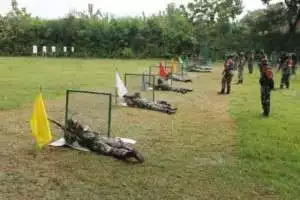 Kodim Sragen Gelar Latihan Menembak Laras Panjang dan Pistol
