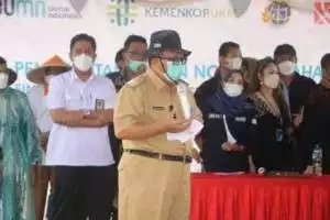 Tingkatkan Kesejahteraan Petani, Bupati Minta Dukungan Pada Menteri Koperasi dan UKM RI Teten Masduki dan Menteri ATR/BPN Sofyan Djalil