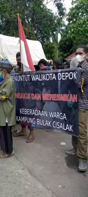 Terkait Pembangunan UII, Warga Kampung Bulak Cisalak Gelar Unjuk Rasa di Kantor Walikota Depok 