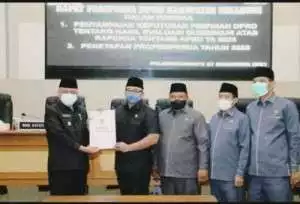 Paripurna DPRD, Keputusan Pimpinan DPRD Tentang Hasil Evaluasi Gubernur