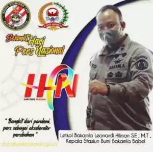 Kepala SB.Bakamla Babel Mengucapkan Selamat Hari Pers Nasional (HPN) 2022