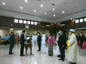 HJ. Samantha Tivani, B. Bus, MIB, Lantik Kepengurusan KORMI Kabupten OKU Timur Masa Bakti 2022-2026
