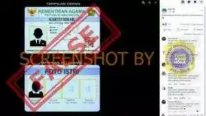 [Cek Fakta] Kartu Nikah Foto 4 Istri