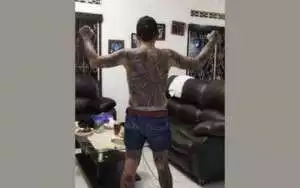 Heboh di Medsos, Sekujur Tubuh Kepala Desa di Banjarnegara Ini Dipenuhi Tato Mirip Gangster