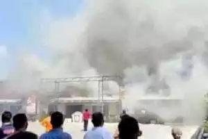 Markas Polres Demak Kebakaran di Lalap Si Jago Merah, Sejumlah Ruangan Hangus Terbakar