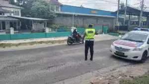 Ciptakan Situasi Aman dan Nyaman,Satlantas Polres Bangka Barat Laksanakan Patroli