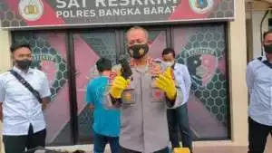 Polres Bangka Barat Berhasil Mengamankan DPO Pencuri Bersenjata Tajam di Pal 2 Mentok