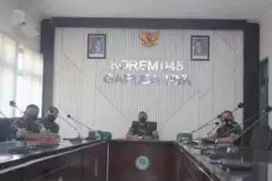 Danrem 045/Gaya Rakor Pembentukan Komponen Cadangan Tahun 2022
