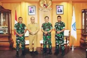 Danrem 045/Gaya Silaturahmi Kepada Gubernur Provinsi Kepulauan Bangka Belitung