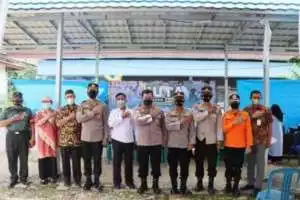 Ketua PCNU kabupaten Bangka Barat Apresiasi Vaksinasi Covid-19 ,di Gelar Polres Bangka Barat, PCNU dan Kemenag