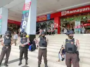 Jelang Hari Raya Idul Fitri, Satuan Samapta Polres Kota Pangkalpinang Tingkatkan Pengamanan