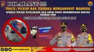 Wujudkan Mudik Sehat dan Aman Polres Bangka Barat Berikan Himbauan