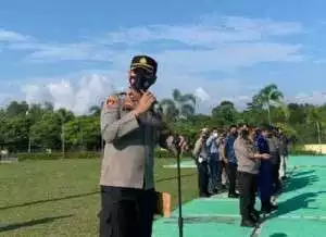 Polres Bangka Barat Terus Pantau Arus kendaraan di Tanjung Kalian Dalam Rangka Ops Ketupat Menumbing 2022