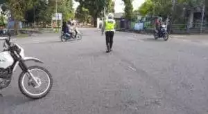 SatLantas Polres Babar Tingkatkan Harkamtibnas Dengan Patroli Rutin