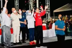 Presiden dan Ibu Negara Saksikan Konser Kebangsaan di NTT