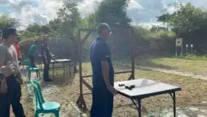 HUT Bhayangkara Ke 76,Polres Bangka Barat Gelar Lomba Menembak