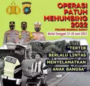 Operasi Patuh Menumbing di Gelar Hari Ini,17 Sasaran Yang Menjadi Prioritas Sat Lantas Polres Bangka Barat