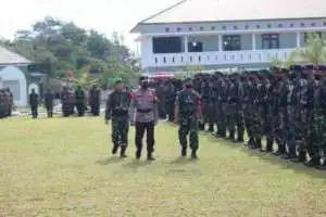 Danrem 045/Gaya Dan Kapolda Pimpin Gelar Pasukan PAM VVIP Kunjungan Wapres RI
