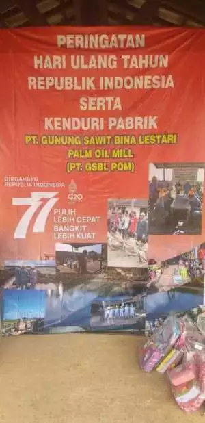 PT Gunung Sawit Bina Lestari-(PALM OIL MILL) Memeriahkan HUT RI 77