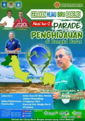 Pramuka Sukseskan Aksi ke-2 Parade Penghijauan di Bangka Barat