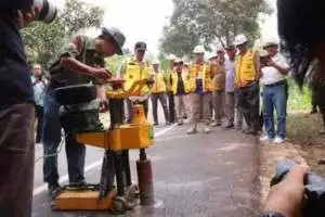 MONEV Pembangunan Infrastruktur , WABUP "Baik Dan Memenuhi Standar Pekerjaan"
