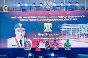 Pemkab. Sukabumi Raih Predikat Baik Dalam Anugerah Kualitas Pengisian JPT Tahun 2021