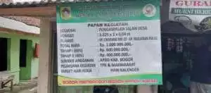 Transparansi Anggaran SamiSade di Desa Ciaruteun ilir kecamatan Cibungbulang Diapresiasi