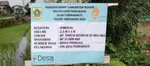 Realisasi Anggaran Bonus Produksi di Desa Purabakti Kecamatan Pamijahan Diapresiasi