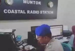 Himbauan Perairan Yang Dilakukan Polair Polres Bangka Barat Melalui Radio