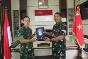 Danlanal Bangka Belitung Silaturahmi ke Danrem 045/Garuda Jaya