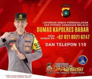 Polres Sediakan Layanan Pengaduan Masyarakat Dumas Kapolres Bangka Barat