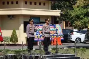 Polres OKU Timur Gelar Apel Farewell dan Parade Sambut Kapolres Baru OKU Timur