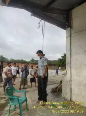 Jumadi Warga Bumi Rahayu Mukti Kecamatan BMT Diduga Depresi, Akhiri Hidupnya Dengan Gantung Diri