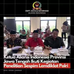 Ketua LAI Jateng Hadiri Kegiatan Penelitian Sespim Lemdiklat Polri 