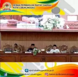 Sekda Terima Laporan Hasil Reses III Pimpinan dan Anggota DPRD Kota Lubuklinggau