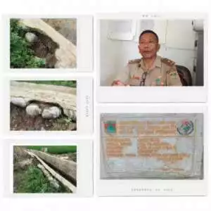 Bangunan Drainase Desa Tana Periuk Rusak ,Pj Kades Banyak Jabatan.