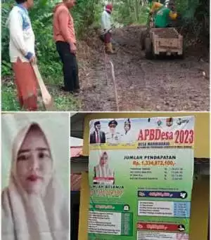 PJ Kades Akui Bahwa Pembanguan JUT Desa Mardiharjo Diborongkan.
